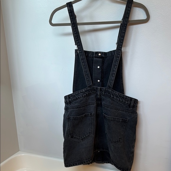PacSun Gray Buttoned Overalls Mini Dress - Picture 4 of 4